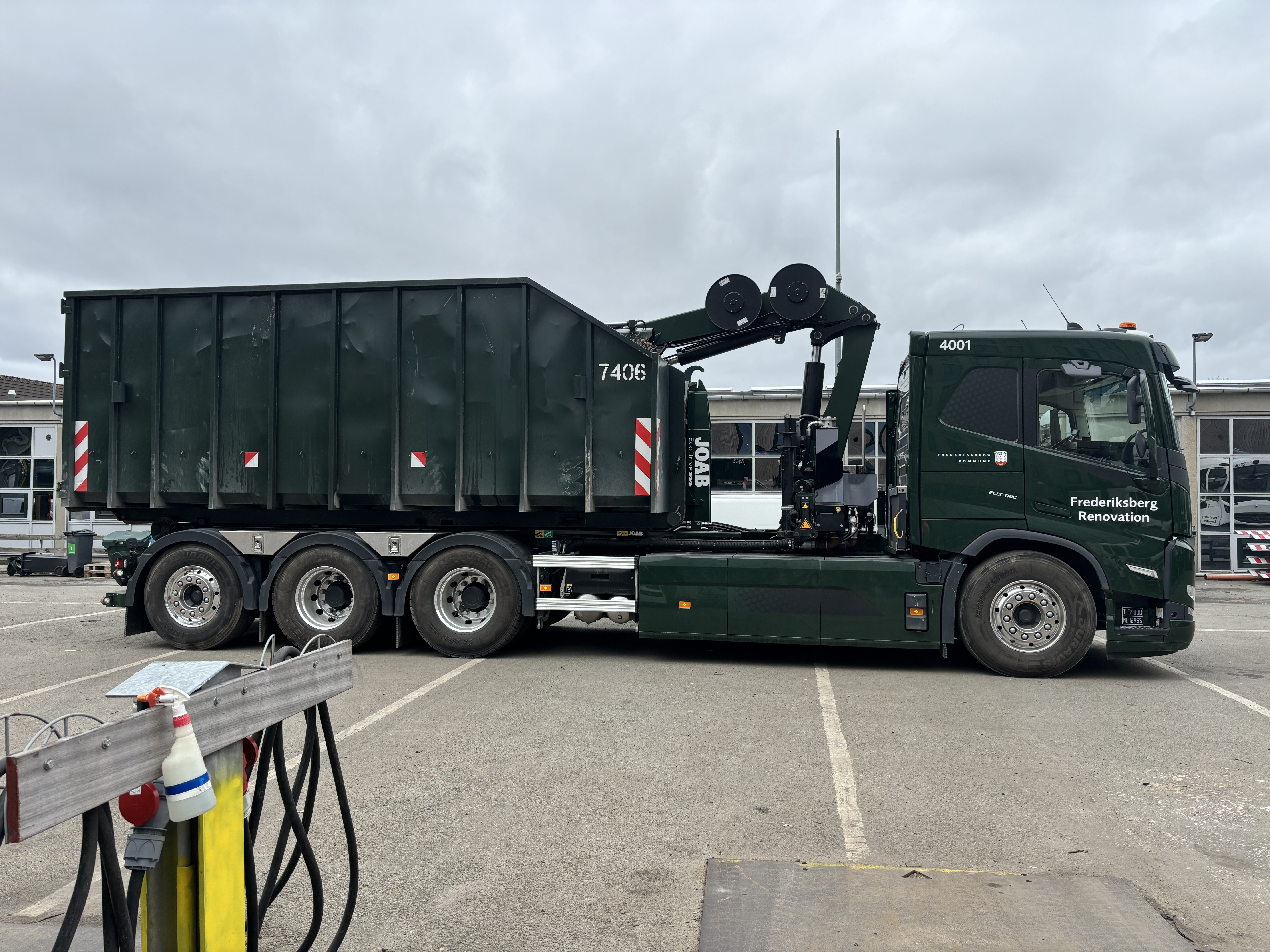Frederiksberg går forrest med Danmarks største eldrevne renovationslastbil