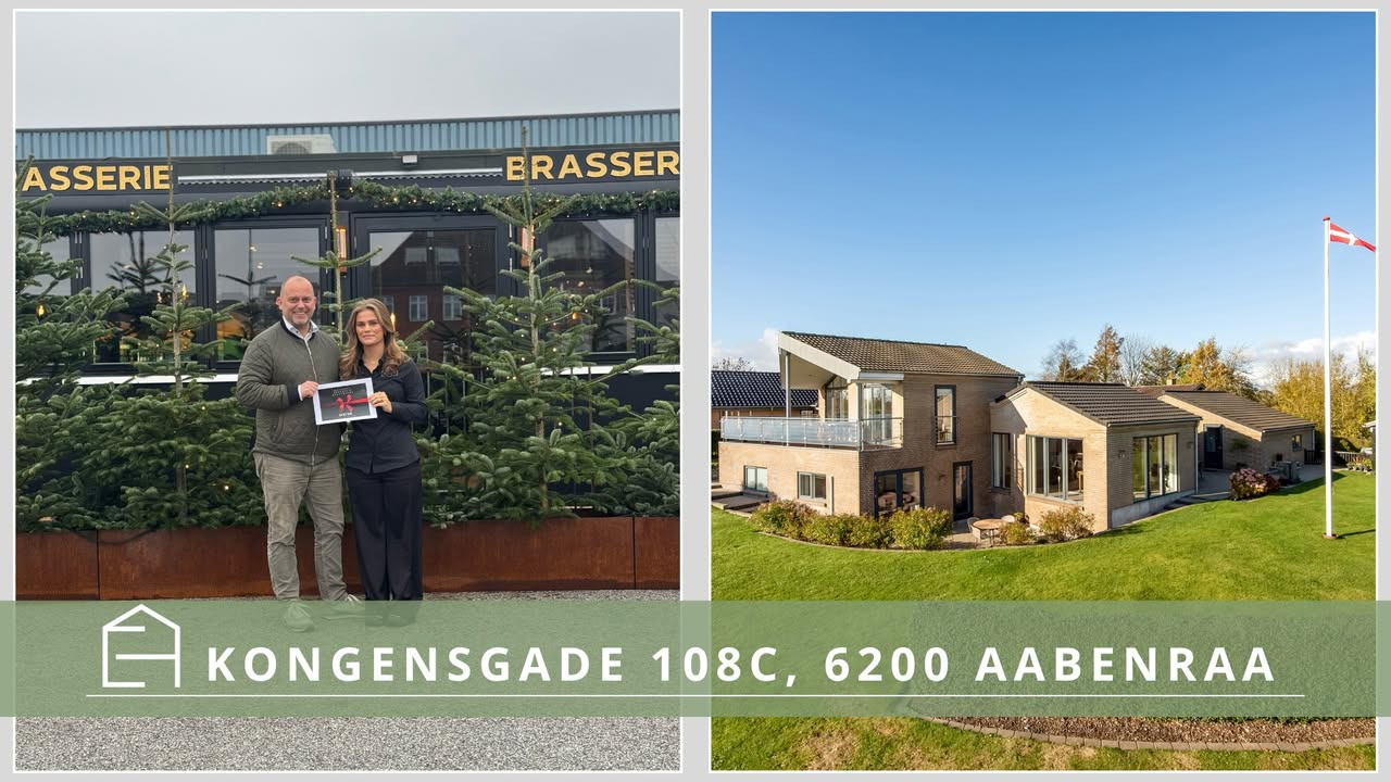 EJENHOLM BOLIG & ERHVERV inviterer til 3. advents konkurrence med chance for at vinde gavekort til Brasserie i Aabenraa