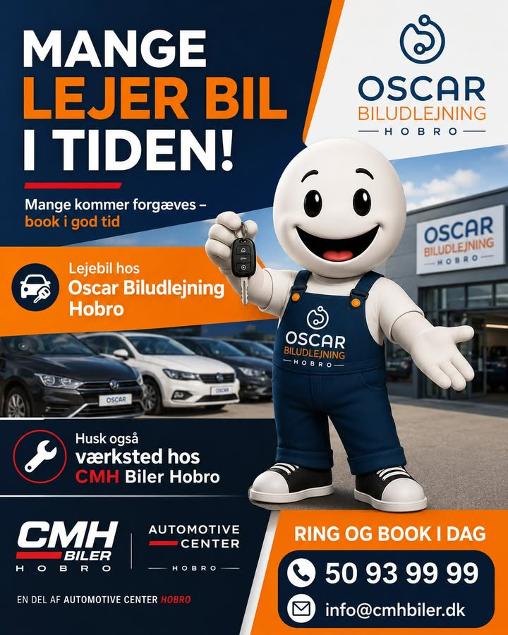 Oscar Biludlejning opfordrer til at booke i god tid