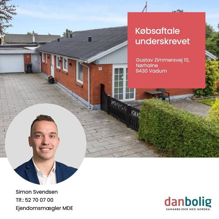Danbolig Nørresundby sælger bolig på Gustav Zimmersvej 10 og tilbyder hjælp til dit boligsalg