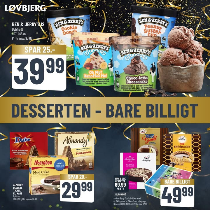Gode nytårstilbud på dessert hos Løvbjerg Frederikshavn
