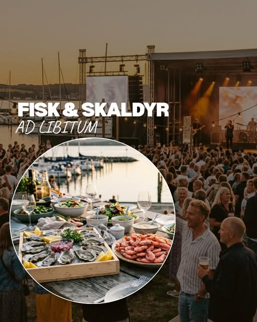 Kaløvig Havnefestival serverer fiske- og skaldyrsbuffet alle festivaldage