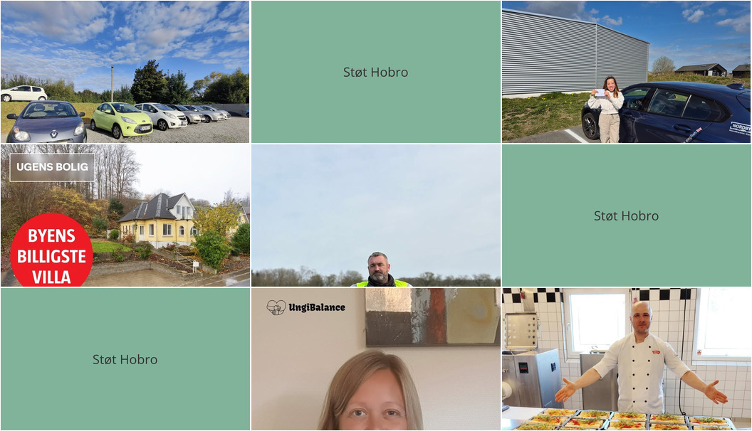 Nyt fra home Hobro, Oscar Biludlejning, Ung i Balance og 3 andre