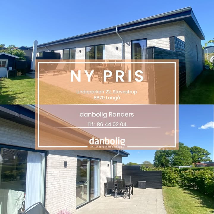 Danbolig Randers annoncerer ny pris på veldisponeret enderækkehus i Stevnstrup