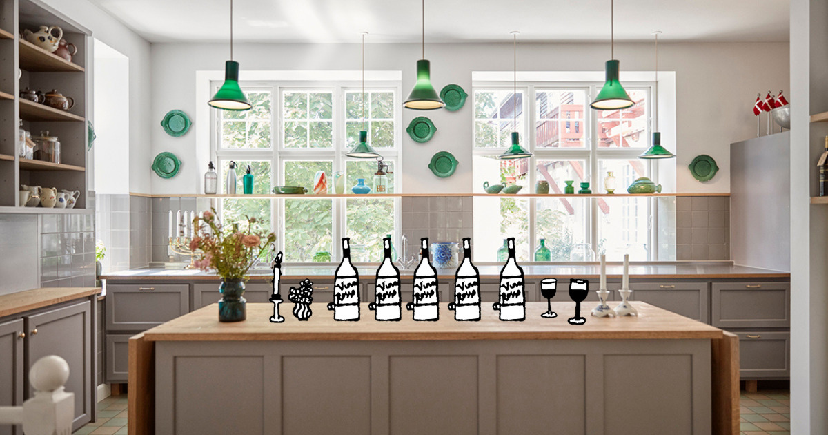 Vinsmagning og fællesspisning på Hotel Hornbækhus