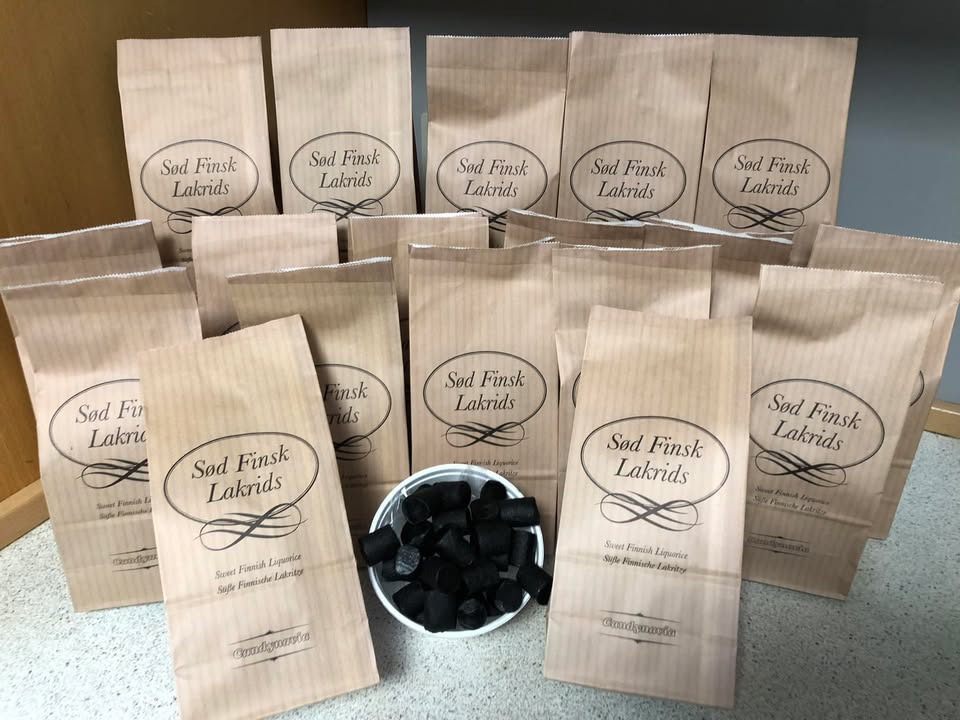 Tilbud på sød finsk lakrids hos Min Købmand Øster Bjerregrav: Kun 15 kr. pr. pose