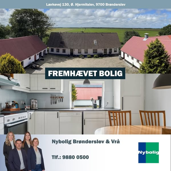 Nybolig Brønderslev & Vrå præsenterer landejendom tæt på Brønderslev med grønne løsninger