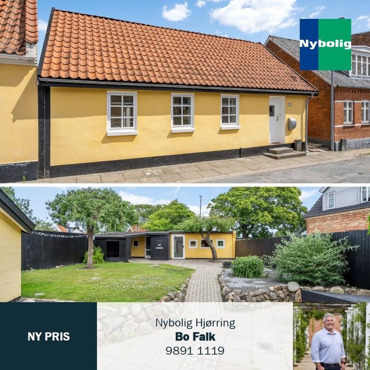 Nybolig Hjørring v/Morten Hove sænker prisen på attraktivt byhus med have i Hjørring