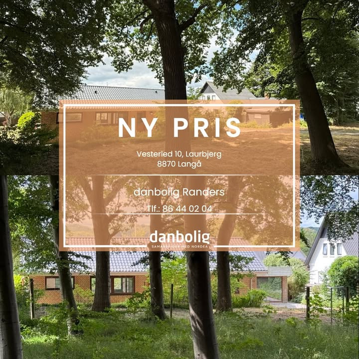 Danbolig Randers sænker prisen på moderniseret villa med egen skov