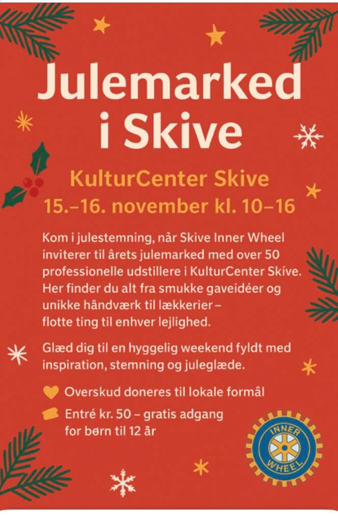 Art´n´Craft deltager i Skive Inner Wheel's julemarked næste weekend