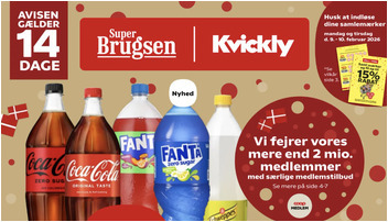 SuperBrugsen byder på Coca-Cola til kun 11 kr. og medlemsrabat på Pålægger Klassiker