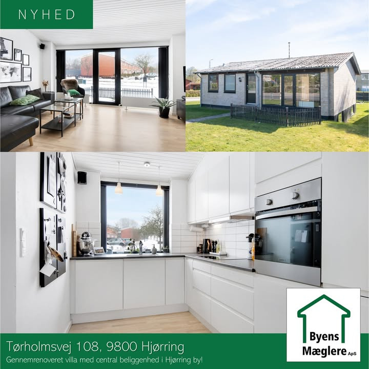 Byens Mæglere ApS præsenterer totalrenoveret villa i Hjørring til salg
