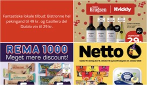 Fantastiske lokale tilbud: Bistronne hel pekingand til 49 kr. og Casillero del Diablo vin til 29 kr.