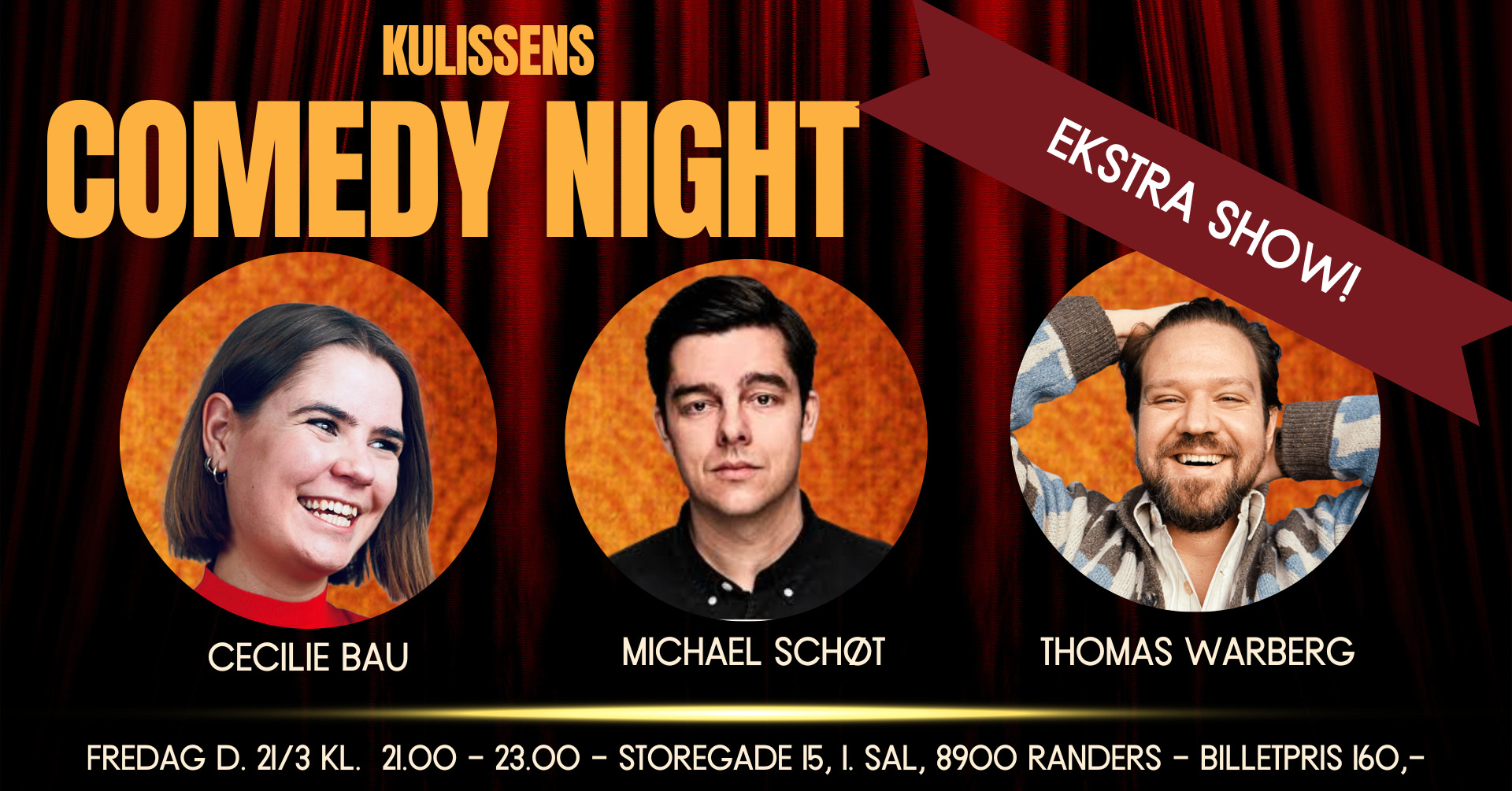Comedy weekend i Kulissen Randers: To aftener med latter og skarpe jokes
