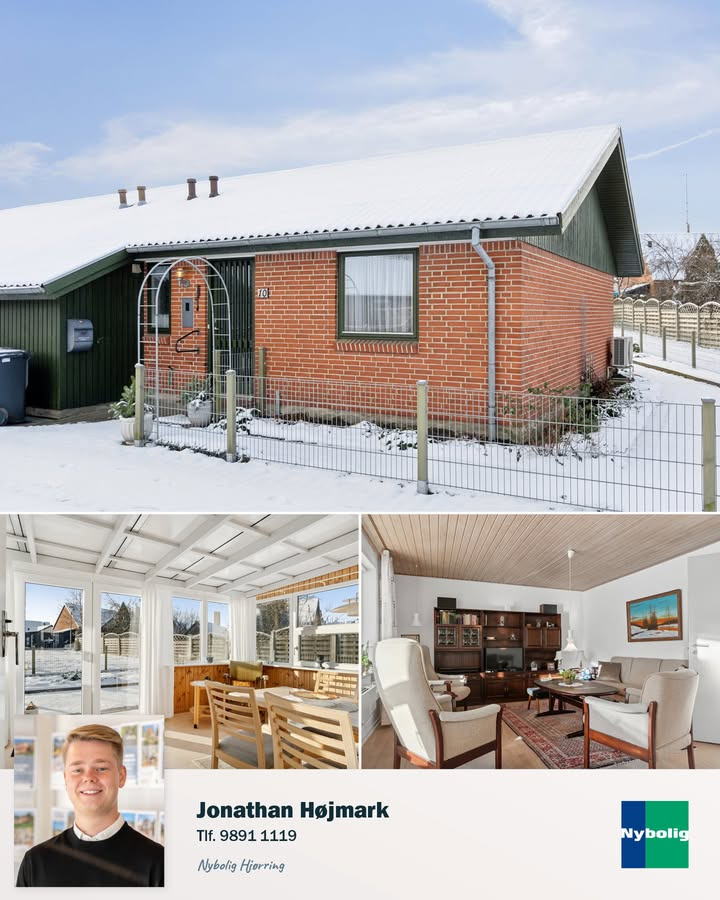 Nybolig Hjørring v/Morten Hove tilbyder indflytningsklart enderækkehus i Sindal