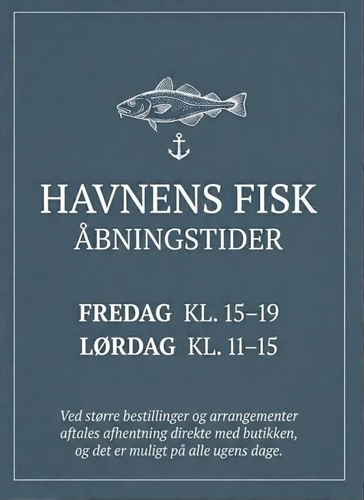 Havnens Fisk Øster Hurup har nye åbningstider frem til påske