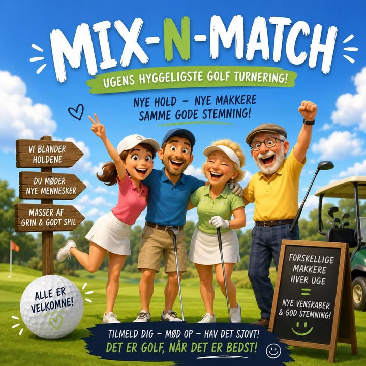 Breinholtgård Golf Klub opfordrer til tilmelding til Mix-n-match i morgen