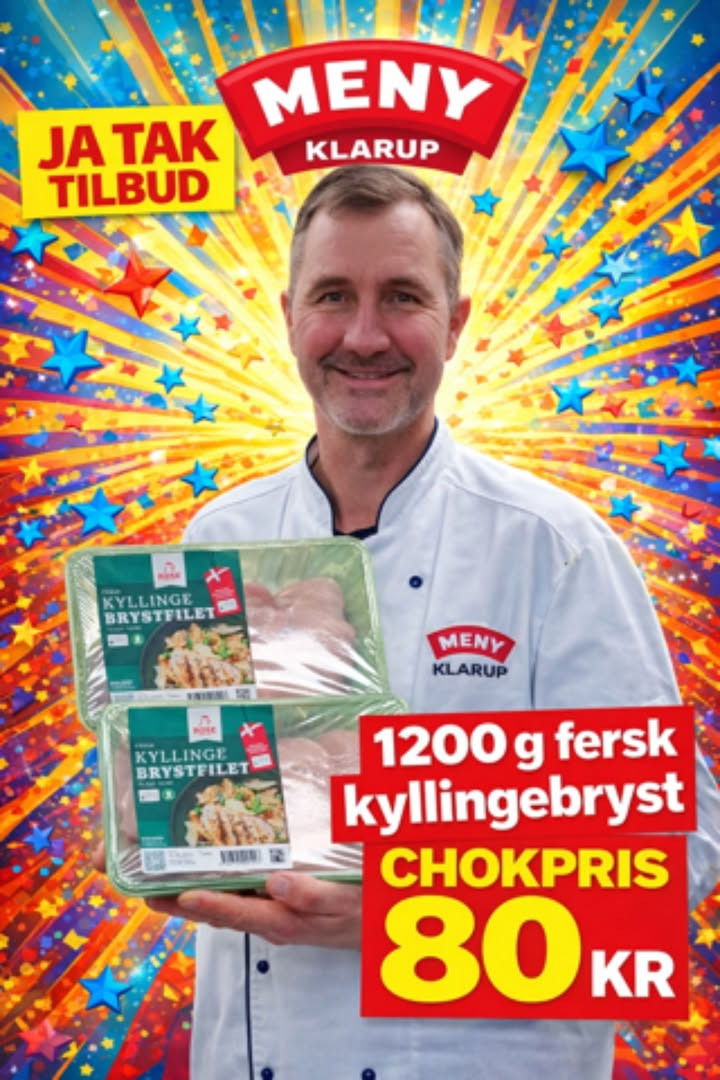 Meny Klarup tilbyder danske kyllingebryst til vanvittig pris 80 kr