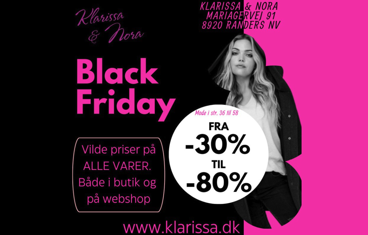 Klarissa & Nora lokker med vanvittige Black Friday rabatter!