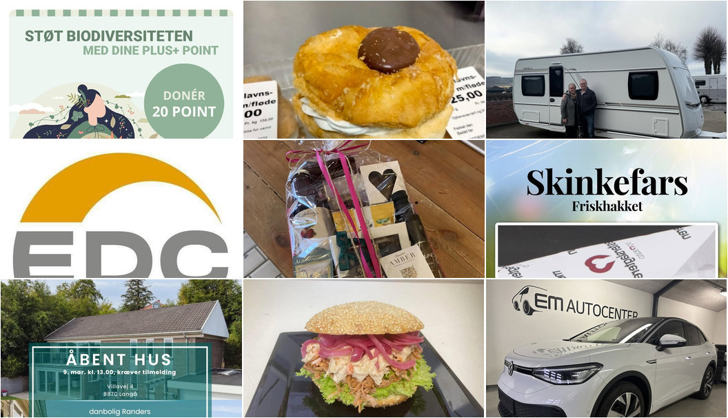 Nyt fra KILDE BILER, Meny Randers, EDC DANEBO og 13 andre