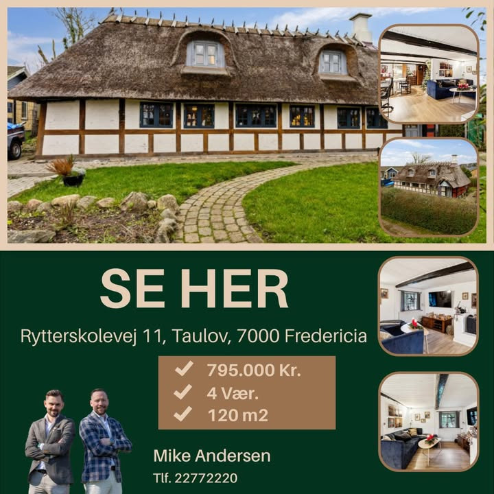 Ejendomsmægler Mike Andersen præsenterer charmerende villa til salg i Taulov