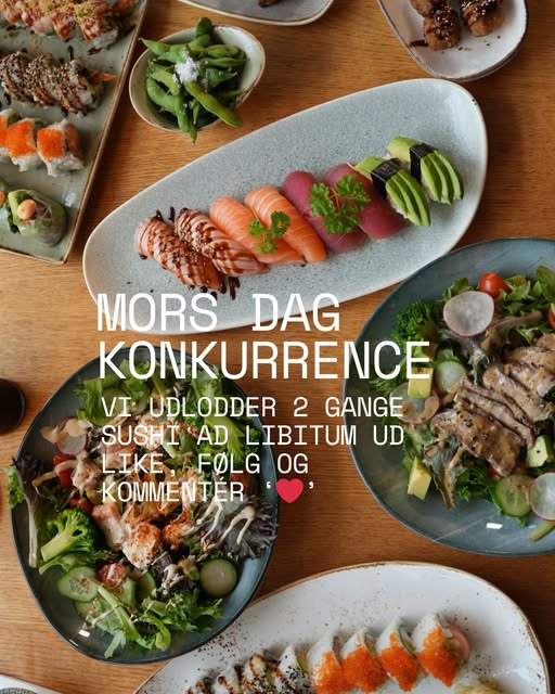 Yumi Aalborg fejrer mors dag med konkurrence om sushi ad libitum til to
