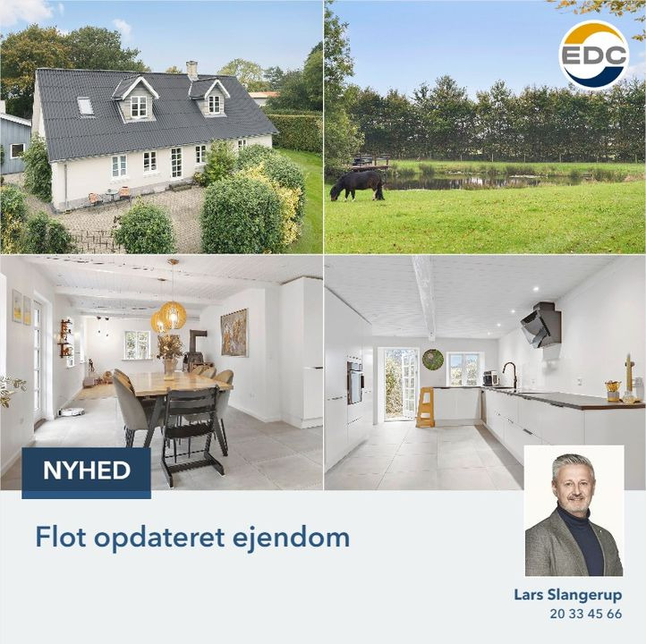 Nyhed fra EDC Vejen: Flot ejendom til salg på Haderslevvej 24, Jels