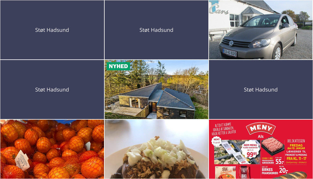 Nyt fra REMA 1000 Hadsund, Havnens fisk og grill, Oscar Biludlejning og 2 andre
