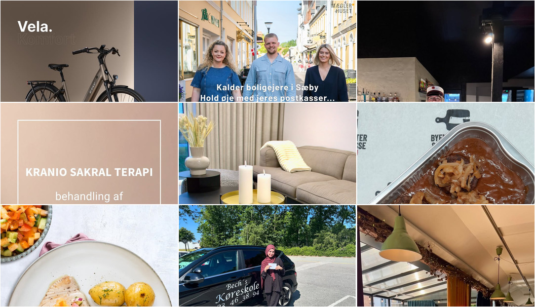 Nyt fra JOYS PUB, Mæglerhuset Sæby, Bech's Køreskole og 6 andre