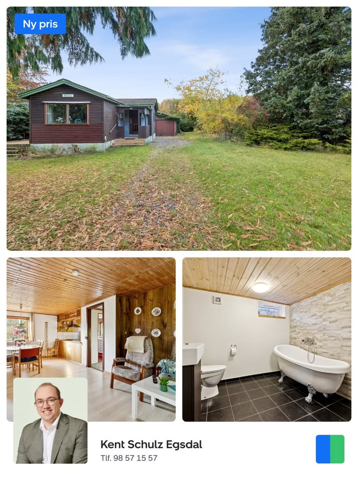 Nybolig Hadsund annoncerer ny pris på charmerende etplansvilla på Fasanvej 12