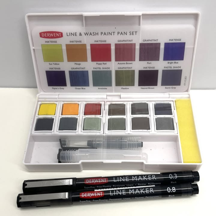 Galleri Avanti præsenterer nyt akvarelsæt fra Dewent i butikken i Kolding