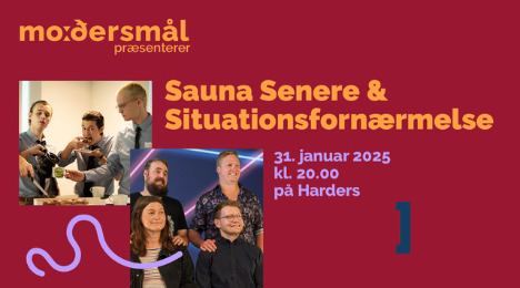 Oplev en aften med humor og energi på Spillestedet Harders