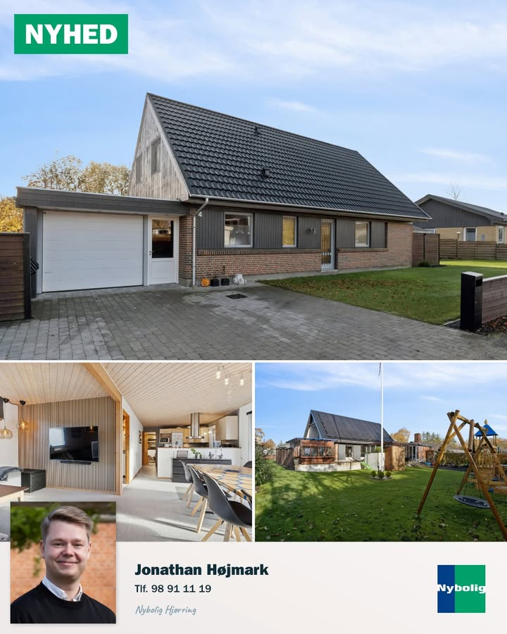 Nybolig Hjørring v/Morten Hove præsenterer rummelig bolig i Lendum med charme og funktionalitet