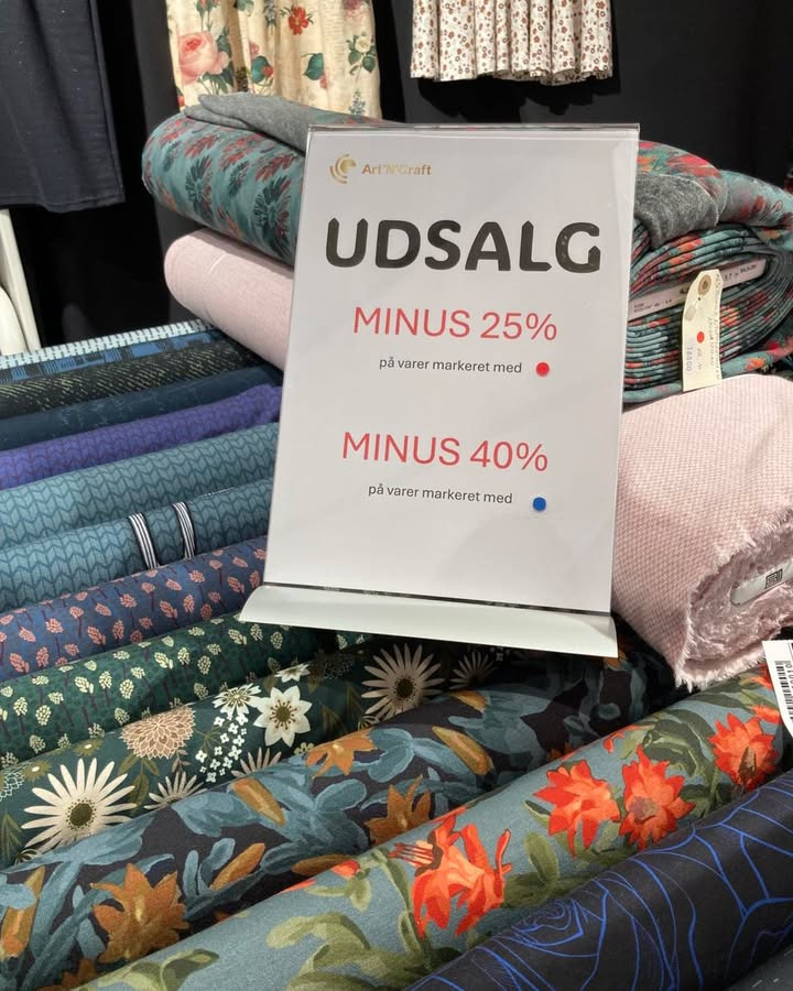 Art'n'Craft annoncerer stort vintersalg på metervarer med op til 40% rabat
