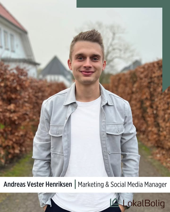 Lokalbolig Silkeborg - Mathias Bach & Co ansætter ny marketing- og social media manager: Velkommen til Andreas Vester Henriksen!