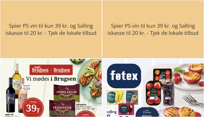 Spier PS vin til kun 39 kr. og Salling iskasse til 20 kr. - Tjek de lokale tilbud