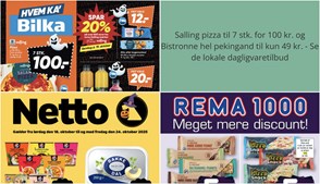 Salling pizza til 7 stk. for 100 kr. og Bistronne hel pekingand til kun 49 kr. - Se de lokale dagligvaretilbud