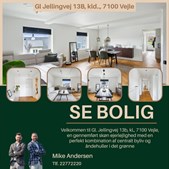 Ejendomsmægler Mike Andersen præsenterer centralt beliggende ejerlejlighed i Vejle til salg
