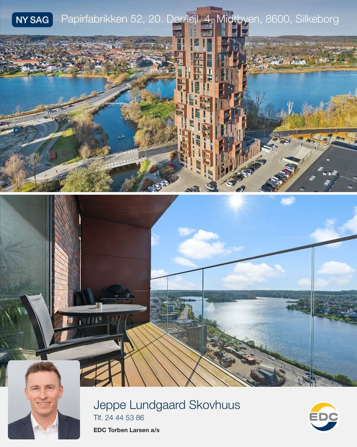 Eksklusiv lejlighed i Papirtårnet med spektakulær udsigt fra EDC Torben Larsen