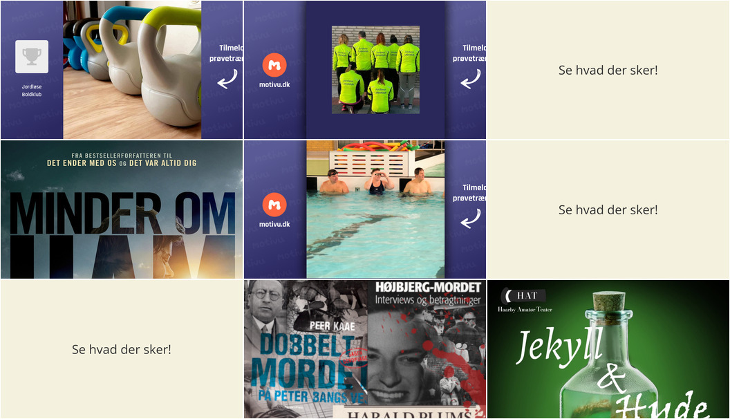 Uge 17 i Haarby: Træning, biograffilm, teater og foredrag