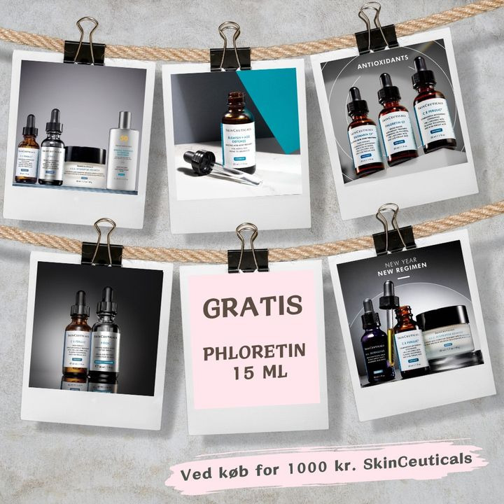 Få gratis Phloretin CF serum hos Top Clinic v/Else Møller Larsen når du køber SkinCeuticals produkter
