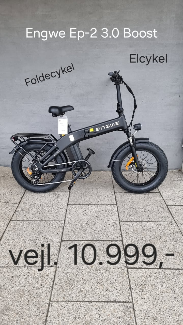 Fri BikeShop Nørresundby præsenterer den foldbare elcykel Engwe EP-2 3.0 Boost