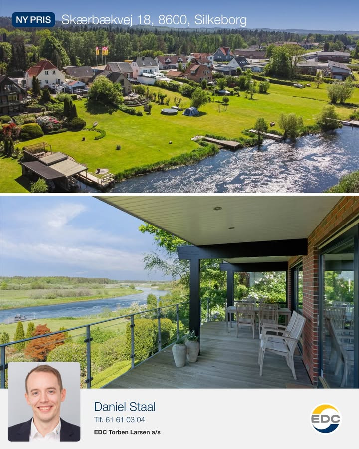 EDC Torben Larsen tilbyder villa med ny pris og adgang til Gudenåen