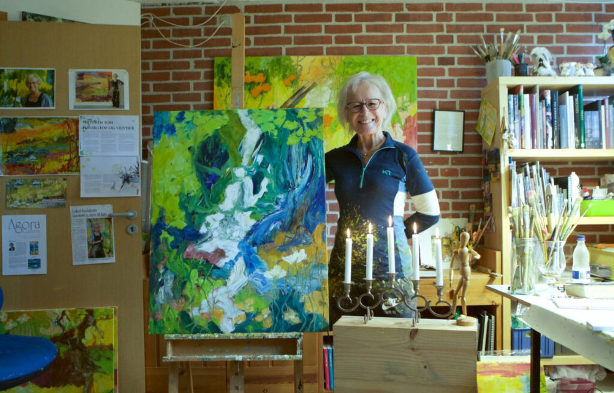 Yrsa Dunvad: Oplev naturens magi gennem abstrakte kunstværker i Atelier Underground