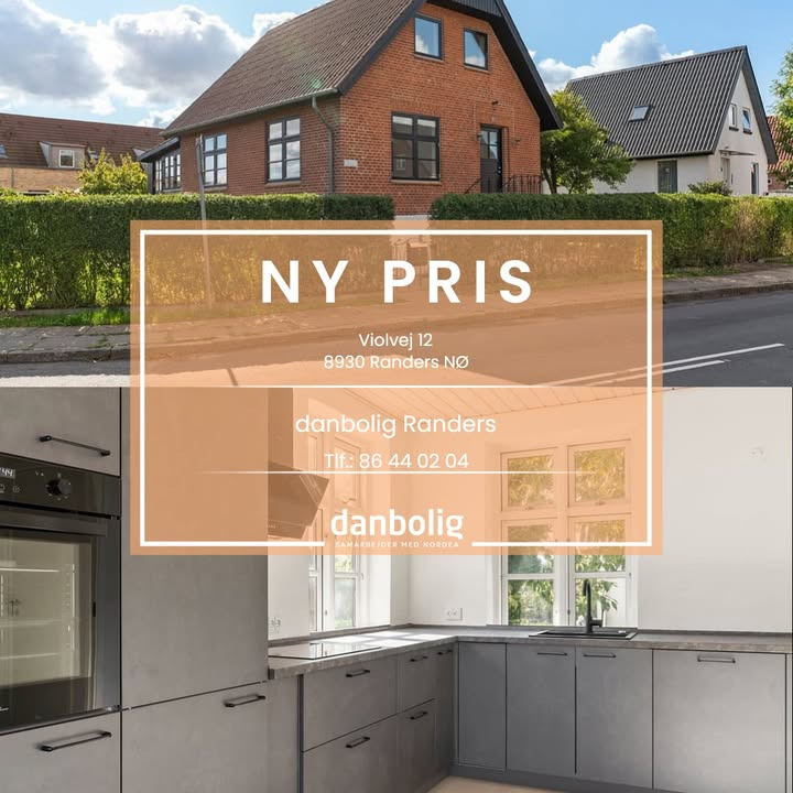 Danbolig Randers annoncerer ny pris på nyrenoveret bolig på Violvej 12