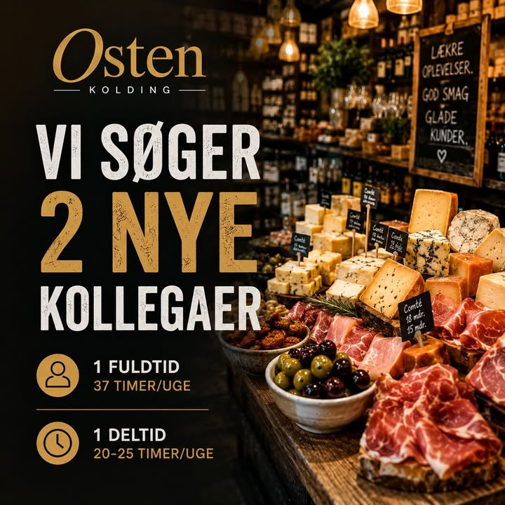 Osten Kolding søger to nye kollegaer til fuldtid og deltid