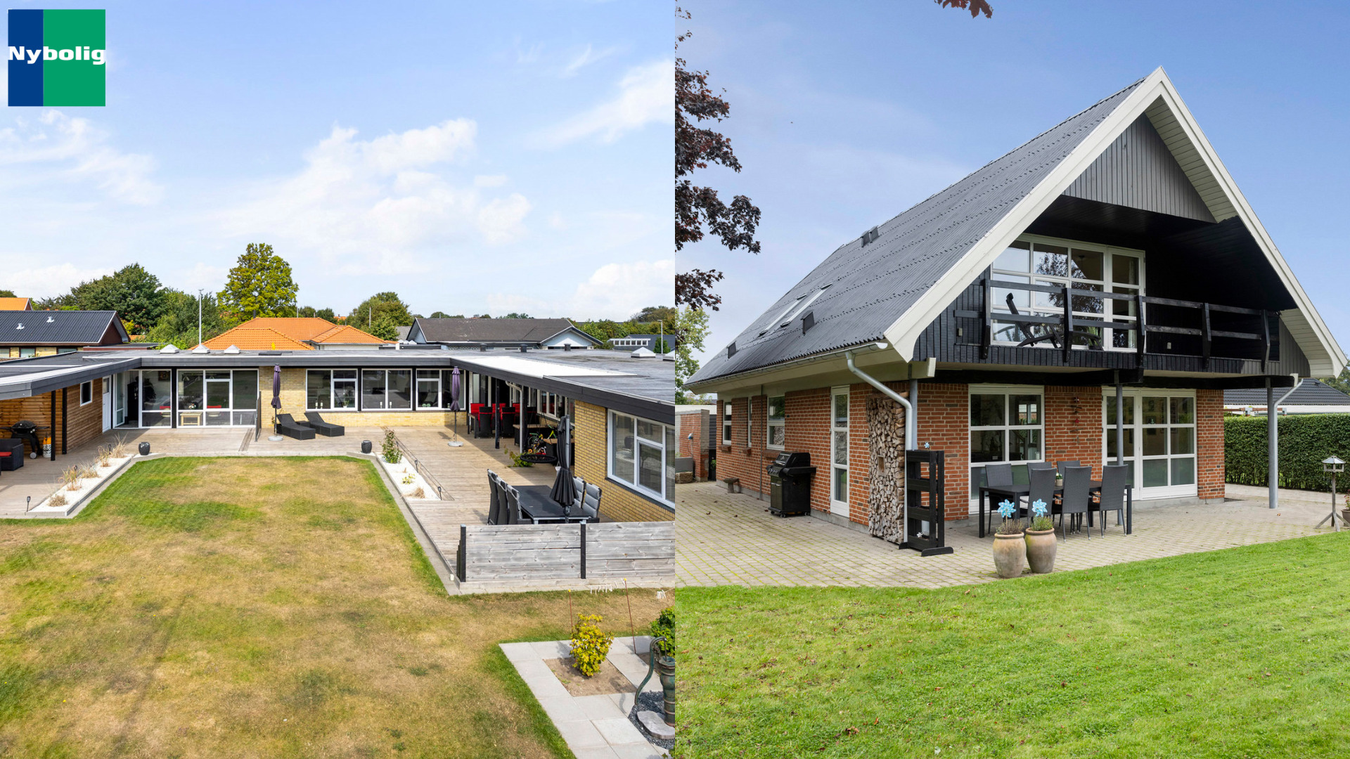 To attraktive villaer til salg i Sæby med plads til hele familien