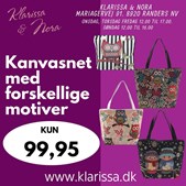 Klarissa & Nora præsenterer flotte shoppernet i kanvas med uglemotiv