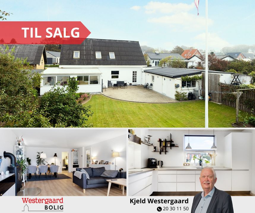 Westergaard Bolig præsenterer rummelig villa i Nordbyen til familien med brug for ekstra plads