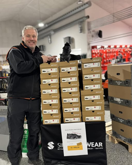 SB Lindgaard A/S tilbyder Brynje Shadow sikkerhedssko til nedsat pris